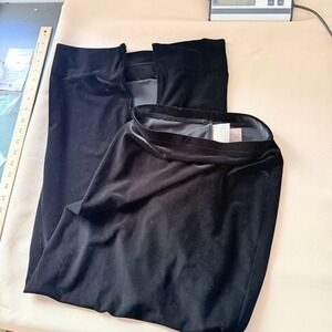 Cache Vintage Black Velvet Maxi Skirt XS High Waisted Stretch Made in USA